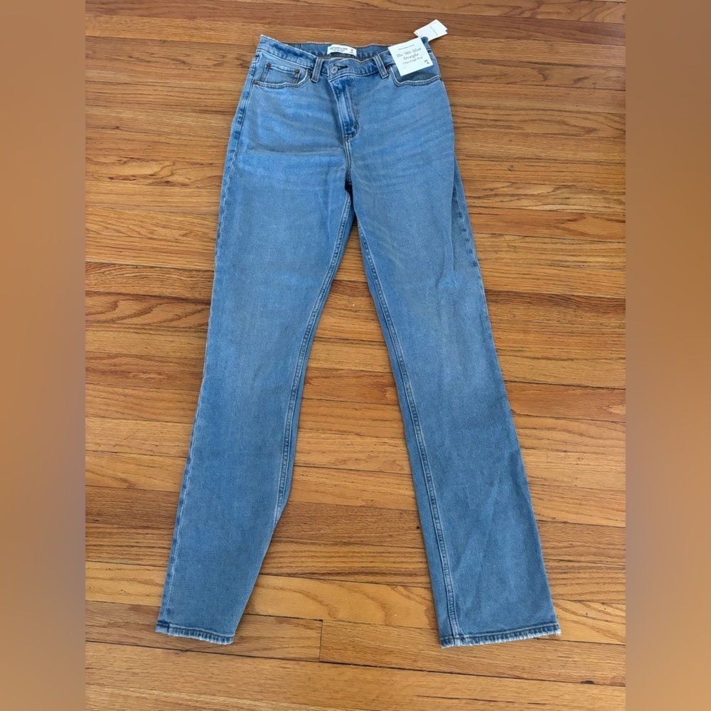 Abercrombie & Fitch Light Blue Straight Leg Jeans